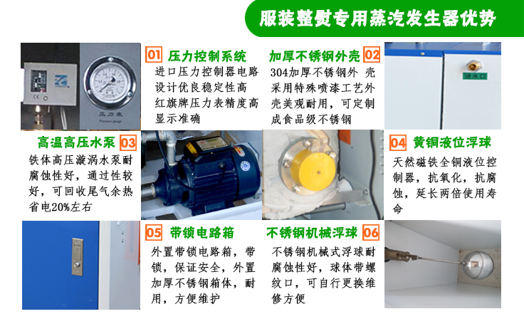 3-6-9kw服裝整熨小型蒸汽發生器細節