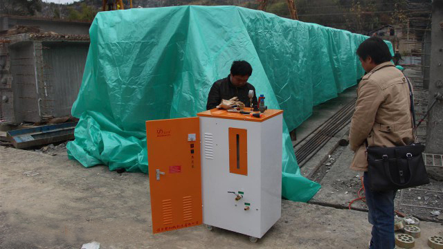 使用混凝土蒸汽發生器養護混凝土製品