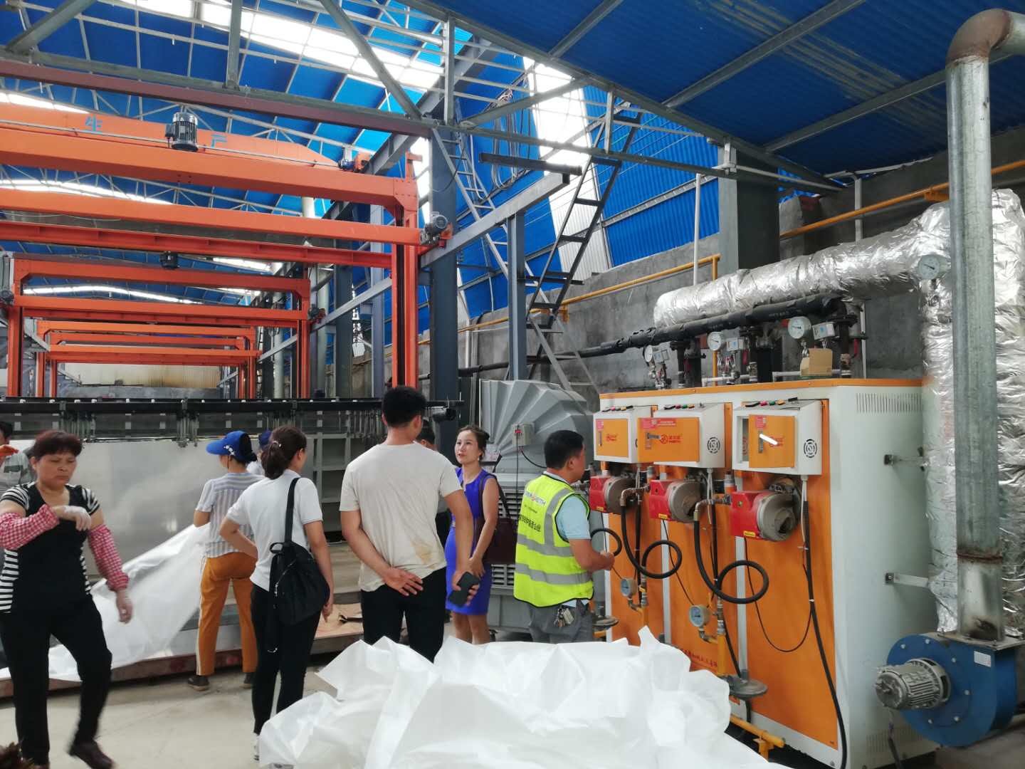 湖北電鍍加工蒸汽發生器使用現場